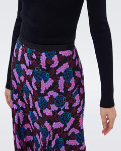 DVF	DEBRA SKIRT	AUTUMN BERRIES LG PINK ME