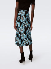 Load image into Gallery viewer, DVF	WHITLEY SKIRT OPERA FLORAL BLACK MED