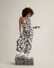 Load image into Gallery viewer, DVF	COCO DRESS DVF 50TH CROSS WORD IVORY MED