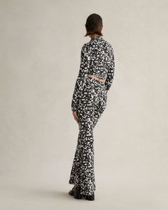 DVF	BOBBIE TOP	DVF 50TH CROSS WORD BLACK