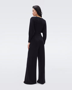 DVF	FANNY JUMPSUIT	BLACK