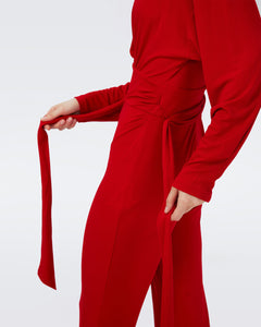 MARILOU JUMPSUIT IN SCARLET