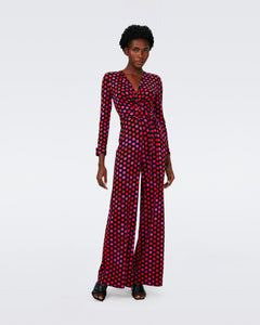 ROSE MARIE JUMPSUIT IN MAGIC DOT BERRY