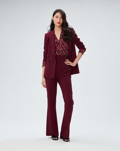 DVF	NOLAN PANTS BURGENDY