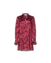 Load image into Gallery viewer, DVF	YVONNE DRESS TREE BARK MINI LIGHT GARNET