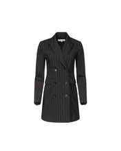Load image into Gallery viewer, DVF	VIRGINIA JACKET	BLACK GROUND WITH DOT LINE