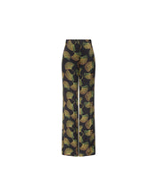Load image into Gallery viewer, DVF	ALEXANDER PANT GINGKO FANS BLACK