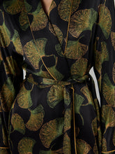 Load image into Gallery viewer, DVF	MAGDA JACKET GINGKO FANS BLACK