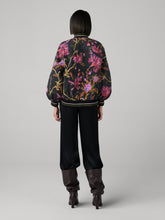 Load image into Gallery viewer, DVF	SALMA REVERSIBLE JACKET VENICE GEO MOSS/SERENISSIMA BLACK