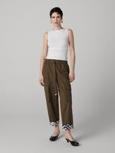 Load image into Gallery viewer, DVF	TALIA PANTS	DARK OLIVE