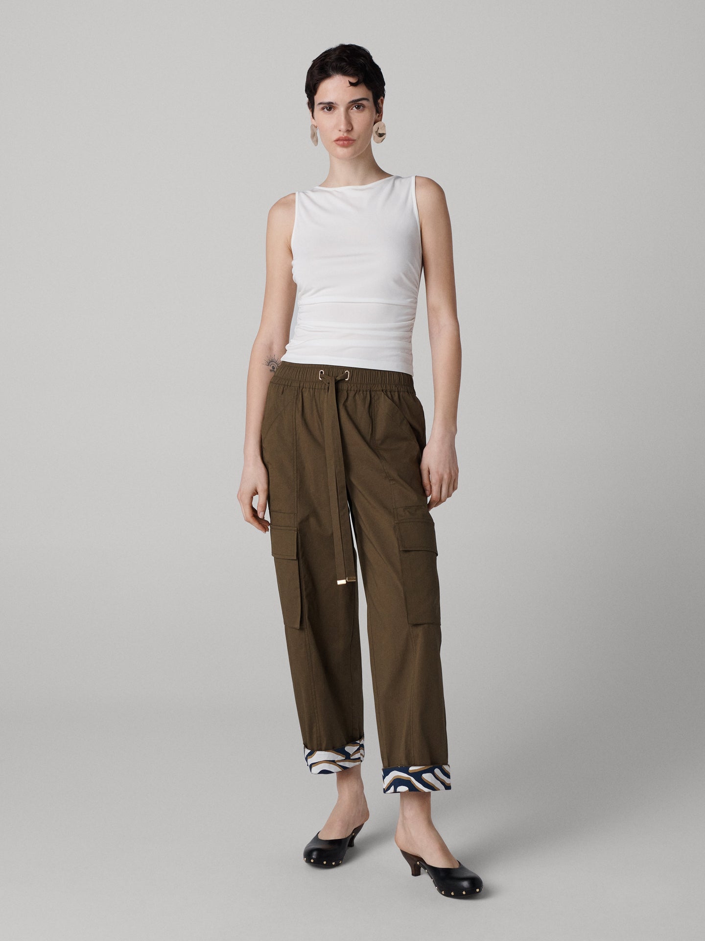 DVF	TALIA PANTS	DARK OLIVE