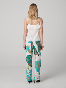 DVF	DIANE PANTS MARLENE BATIK GIANT IVORY