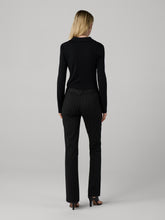 Load image into Gallery viewer, DVF	MASON PANTS BLACK GROUND WITH DOT LINE