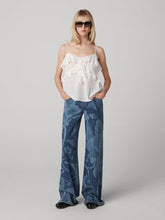Load image into Gallery viewer, DVF	MABEL PANTS DANCING ROSE GIANT TONAL