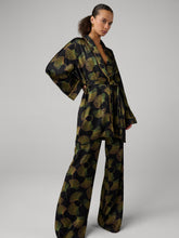 Load image into Gallery viewer, DVF	ALEXANDER PANT GINGKO FANS BLACK