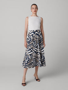 DVF	FINNLEY SKIRT SAVANNA SHADOW NAVY