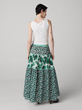 Load image into Gallery viewer, DVF	SHILOH SKIRT BERRIES INDIAN GREEN