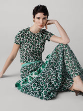 Load image into Gallery viewer, DVF	SHILOH SKIRT BERRIES INDIAN GREEN