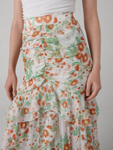 Load image into Gallery viewer, DVF	THEA SKIRT	MARLENE BATIK SMALL IVORY