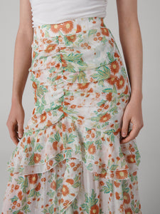 DVF	THEA SKIRT	MARLENE BATIK SMALL IVORY