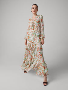 DVF	THEA SKIRT	MARLENE BATIK SMALL IVORY