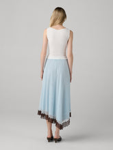 Load image into Gallery viewer, DVF	SYLVIE SKIRT SIGNATURE PINSTRIPE POWDER BLUE