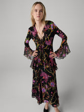 Load image into Gallery viewer, DVF	LORETTA SKIRT SERENISSIMA BLACK