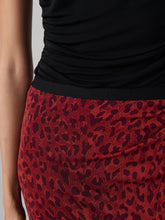 Load image into Gallery viewer, DVF	WHITLEY SKIRT HUNTRESS LIGHT GARNET