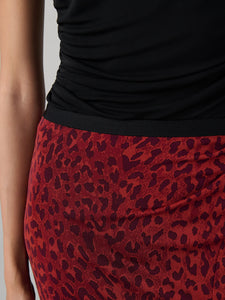DVF	WHITLEY SKIRT HUNTRESS LIGHT GARNET
