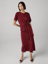 Load image into Gallery viewer, DVF	WHITLEY SKIRT HUNTRESS LIGHT GARNET