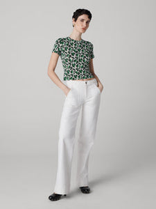 DVF	SHORT SLEEVE TOP BERRIES INDIAN GREEN