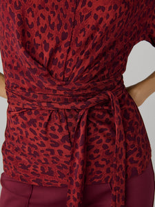 DVF	TERESSA TOP HUNTRESS LIGHT GARNET