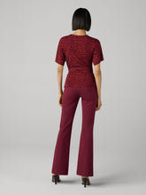 Load image into Gallery viewer, DVF	TERESSA TOP HUNTRESS LIGHT GARNET