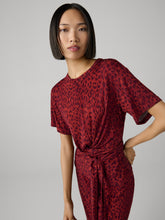 Load image into Gallery viewer, DVF	TERESSA TOP HUNTRESS LIGHT GARNET
