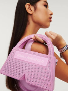 IKON K SMALL CRYSTAL TOP-HANDLE BAG