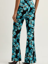 Load image into Gallery viewer, DVF BROOKLYN PANTS OPERA FLORAL BLACK MED