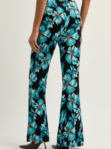 DVF BROOKLYN PANTS OPERA FLORAL BLACK MED