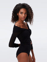Load image into Gallery viewer, DVF	SALEM TOP BLACK