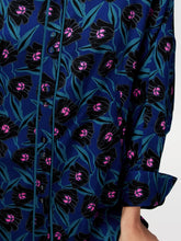 Load image into Gallery viewer, DVF	ALONA BLOUSE	FORTUNE VINE BLACK