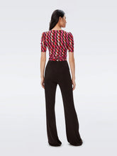 Load image into Gallery viewer, DVF	ABBIE BODYSUIT ARTA GEO PINK ME