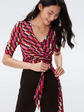 Load image into Gallery viewer, DVF	ABBIE BODYSUIT ARTA GEO PINK ME