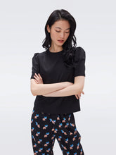 Load image into Gallery viewer, DVF	FRANCO TOP BLACK