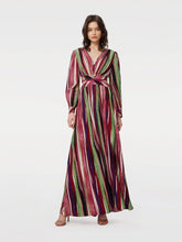 Load image into Gallery viewer, DVF	JENIFER DRESS REEDS PINK