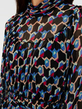 Load image into Gallery viewer, DVF	KENT DRESS	GEO ILLUSION MED