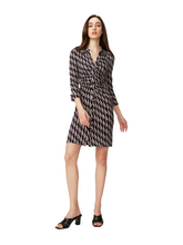 Load image into Gallery viewer, DVF SHESKA 3/4 DRESS BIRD WEAVE BERLIN