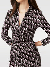 Load image into Gallery viewer, DVF SHESKA 3/4 DRESS BIRD WEAVE BERLIN