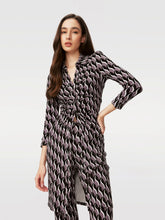 Load image into Gallery viewer, DVF SHESKA 3/4 DRESS BIRD WEAVE BERLIN
