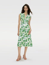 Load image into Gallery viewer, DVF	LIVIA DRESS	EARTH FLORAL MULTI MED CH