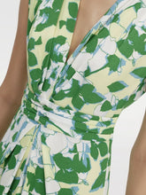 Load image into Gallery viewer, DVF	LIVIA DRESS	EARTH FLORAL MULTI MED CH