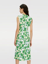 Load image into Gallery viewer, DVF	LIVIA DRESS	EARTH FLORAL MULTI MED CH